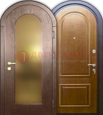 Металлическая арочная дверь ДА-12 в банк в Воскресенске