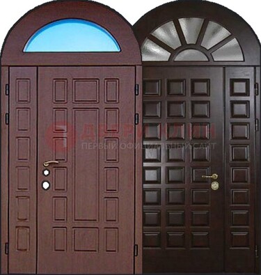 Стальная арочная дверь ДА-8 для административного здания в Воскресенске