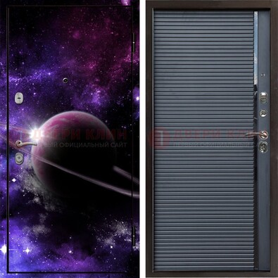 Металлическая дверь с фотопечатью Сатурна ДФ-20 в Воскресенске