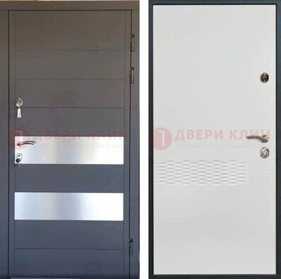 Металлическая дверь МДФ темная и светлая ДМ-420 в Воскресенске