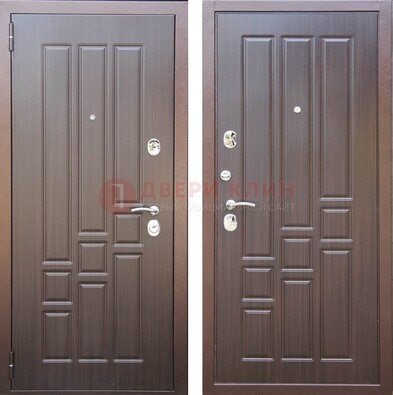 Теплая металлическая дверь с МДФ с двух сторон ДМ-80 в Воскресенске