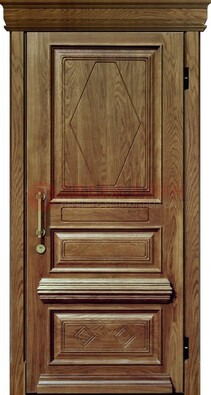 Стальная дверь с массивом дуба с филенкой ДМД-57 в Воскресенске