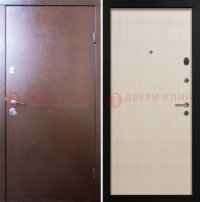 Входная дверь с порошковым покрытием и терморазрывом МДФ ДП-210 в Воскресенске