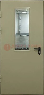 Светлая противопожарная дверь со стеклом ДПП-19 в Воскресенске