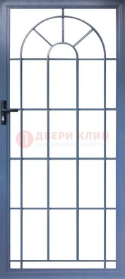 Синяя металлическая решетчатая дверь ДР-28 в Воскресенске