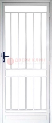 Железная решетчатая дверь белая ДР-32 в Воскресенске