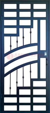 Современная металлическая решетчатая дверь ДР-38 в Воскресенске