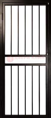Темная стальная решетчатая дверь для дома ДР-45 в Воскресенске