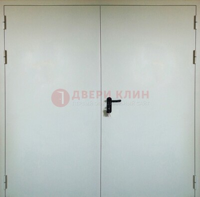 Белая металлическая техническая дверь ДТ-8 в Воскресенске