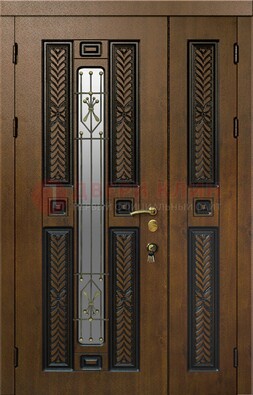 Полуторная входная дверь с виноритом ДВТ-169 в Воскресенске