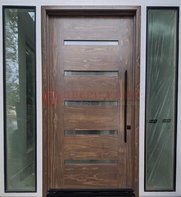 Железная дверь с виноритом и фрамугами ДВТ-189 в Воскресенске