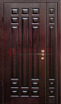Коричневая металлическая дверь с виноритом ДВТ-20 в Воскресенске