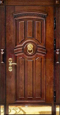 Входная дверь с виноритом в коричневом цвете ДВТ-236 в Воскресенске