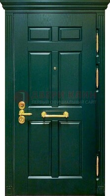 Классическая зеленая дверь с виноритом на улицу ДВТ-248 в Воскресенске