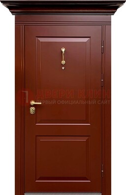 Красная железная дверь винорит для частного дома ДВТ-251 в Воскресенске