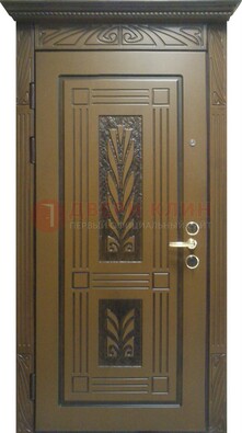 Металлическая дверь с виноритом и узором ДВТ-256 в Воскресенске