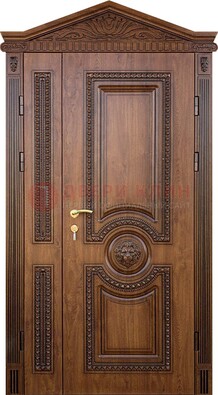 Узорная стальная дверь с виноритом для дома ДВТ-260 в Воскресенске