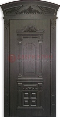Черная стальная дверь с виноритом ДВТ-31 в Воскресенске