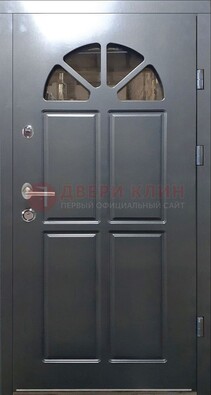 Темная входная дверь с виноритом и терморазрывом ДВТ-64 в Воскресенске