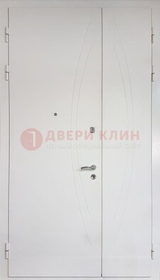 Современная полуторная стальная дверь с МДФ панелью ПЛ-25 в Воскресенске