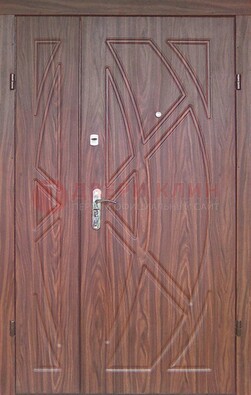Железная тамбурная полуторная дверь с МДФ ПЛ-7 в Воскресенске
